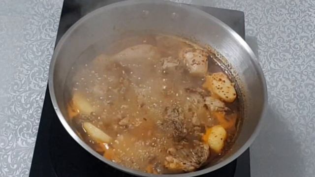 Курица тушеная в соевом соусе по корейски .Чим дак(찜닭)