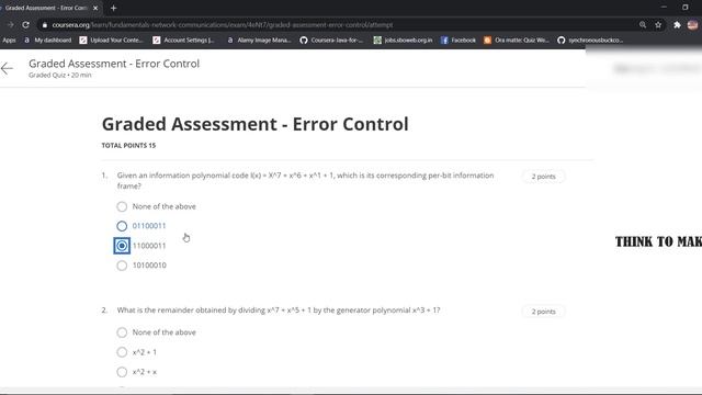 Fundamentals of Network Communication, week (1-6) All Quiz Answers with Assignments. смотреть онлайн