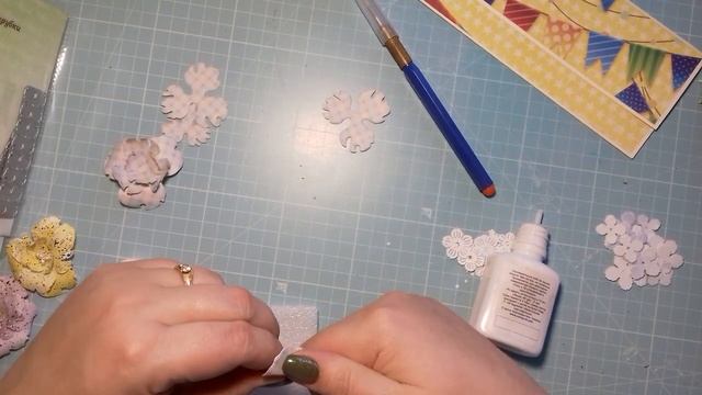 Скрапбукинг. Мастер класс по цветочкам. смотреть онлайн