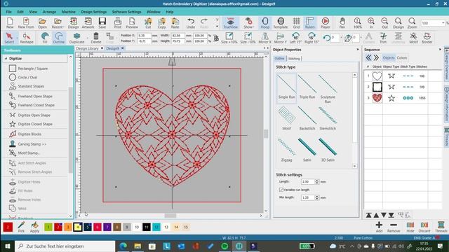 Hatch Tutorial für Anfänger: Erstes einfaches Stickdesign - Hatch ...