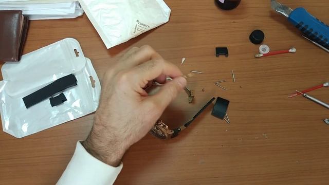 # Меняем ремень на часах ULYSSE NARDIN Улис Нардине Макс Марин / ремешки для часов с Алиэкспресса/#
