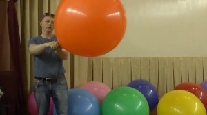 Как надуть большой шар 90 см.Inflate a large balloon 90 cm