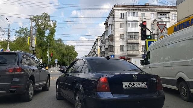 Поездка по Симферополю Крым. Через центр города. Люблю Симферополь.