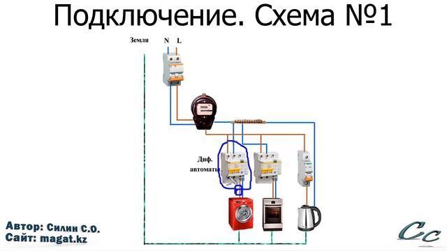 Как подключить диф автомат смотреть онлайн