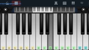?? Утомлённое солнце ?ретро шлягер ?? Perfect Piano tutorial на пианино одним пальцем