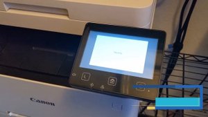 How to Reset a password for a MF642C Canon printer