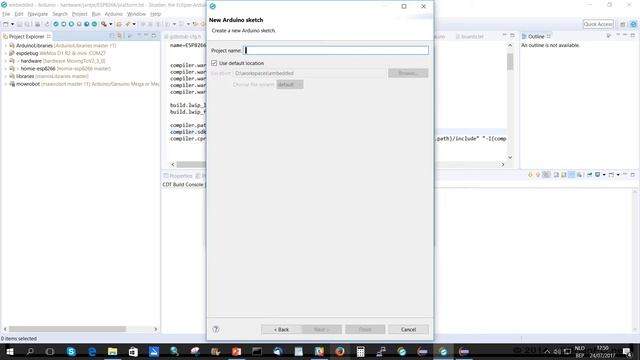 Sloeber issue: import git repository with create new sketch fails смотреть онлайн