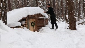 КЛАДУ КИРПИЧНУЮ ПЕЧКУ В ЗЕМЛЯНКУ , НОЧЕВКА С КОМФОРТОМ В  ЗЕМЛЯНКЕ ПРИ -15