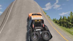 Тачки против гигантской выпуклости - BeamNG.Drive