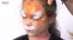 Fast and Easy Kid Friendly Tiger Kitty Face Paint Design