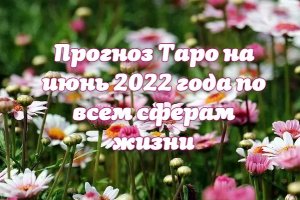 Прогноз Таро на июнь 2022 года по всем сферам жизни.