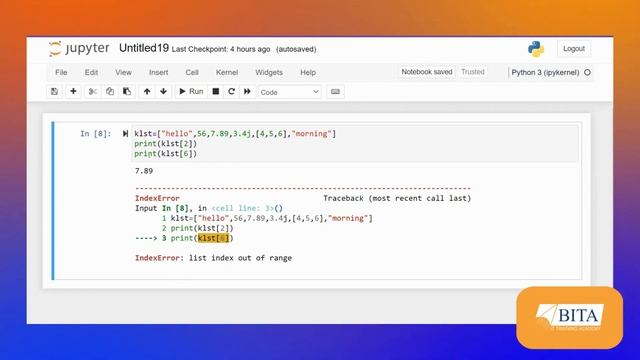 List DataType | DataTypes in Python | Python List | List Python | Indexing | Positive Indexing |BIT