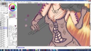 Как нарисовать фэнтези арт в paint tool sai