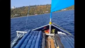 Парусный тримаран. Выход по штормовому варианту 14.09.19