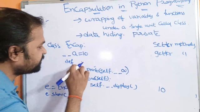 Encapsulation in Python Programming |How to Access Private Variables using Getter and Setter Method