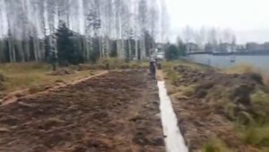 Отсыпка участка и дренаж участка д. Вартемяги. Результат.