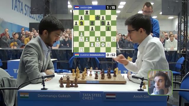 Game 1 Of The Drama Filled Match Between Anish Giri and Gukesh смотреть онлайн