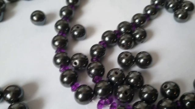 Браслеты Шамбала ручной работы с крупными гематитовыми бусинами. В наличии. смотреть онлайн