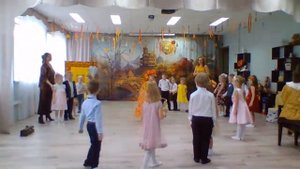 Осеннее музыкальное занятие в средней группе "Осьминожки"