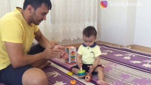 Как Научить Ребенка собирать Пирамиду. Учим цвет