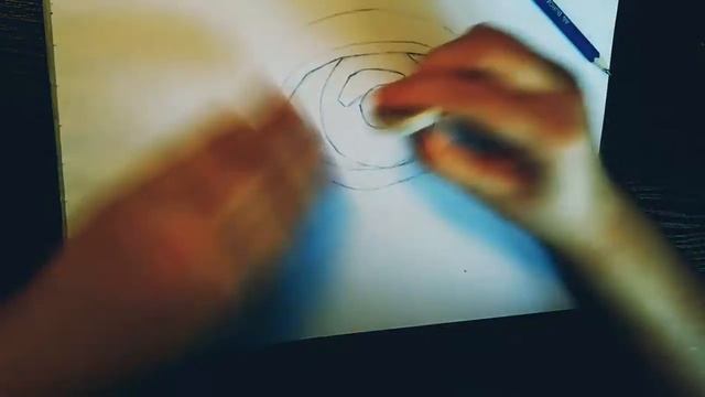 Часть 1. Рисую глаз по видео. смотреть онлайн