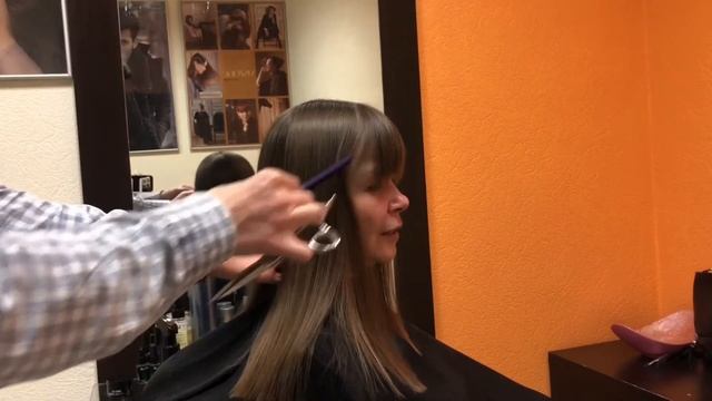 Как филировать длинные волосы