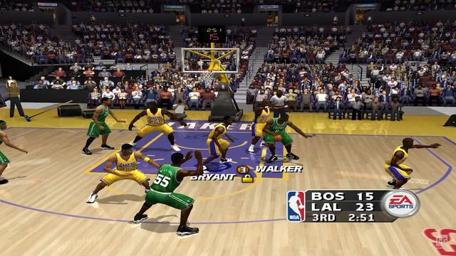 NBA Live 2004 - LA Lakers vs Boston Celtics (4K60fps) смотреть онлайн
