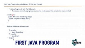 Introduction to Core Java Programming Using Bytecode and IntelliJ | Advantage of Java Bytecode | KS