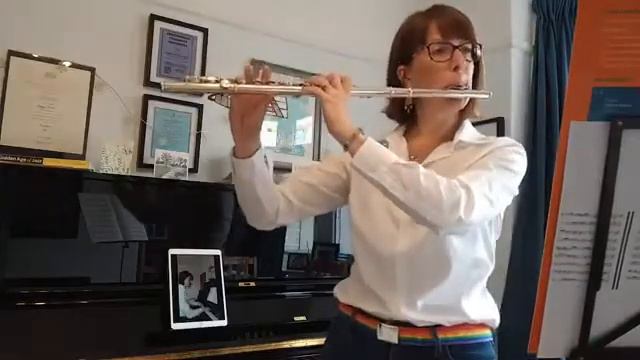 Grade 7 ABRSM A:1 - Allegro from Sonata in G Minor, CPE Bach. Flute & Piano parts. смотреть онлайн