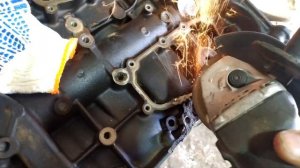 Сварка чугунного блока. Сварка чугуна.