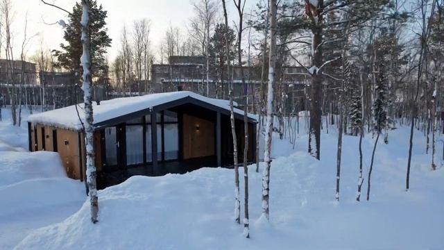 Модульные дома Modul2 на базе отдыха в Апатитах. Модульные дома для бизнеса. смотреть онлайн