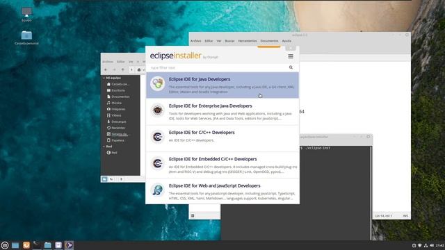 Instalar Eclipse IDE para Java en cualquier distro Linux 2021 (fácil + hola mundo) смотреть онлайн