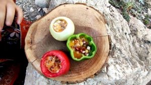 Вкусная и особенная еда на прекрасной природе Азербайджанская Кухня Деревенская Кухня  Рецепты