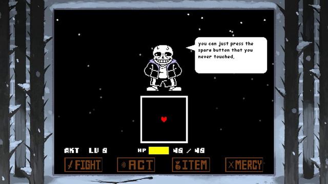Undertale Disbelief - Snowdin Encounter | UNDERTALE Fangame смотреть онлайн