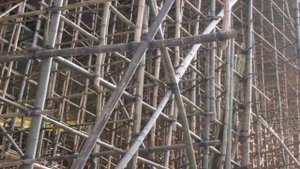 Строительные леса из бамбука