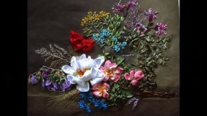 Восхитительные картины из атласных лент