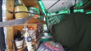 3 years in a Astro Van Conversion. Camper tour with Music Studio and Wood Stove. Solo VanLife