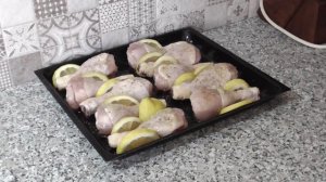 Курица с лимоном в пиве. Pollo con limón a la cerveza.