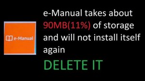 SAMSUNG TV DELETE PREINSTALLED APP (DEVELOP MODE)