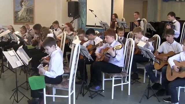РНП "Мальчик-кудрявчик", исполняет оркестр "Звонкие струны" смотреть онлайн