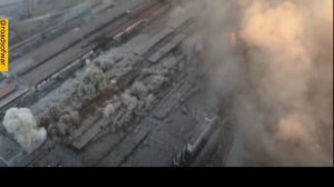 Эпичное видео.Удар по складам завода Азовсталь в Мариуполе.