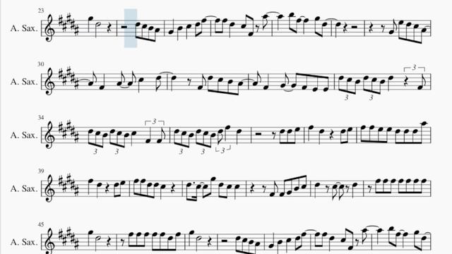 Alto Sax Sheet Music: How to play Cupid (Twin's Version) by FIFTY FIFTY смотреть онлайн