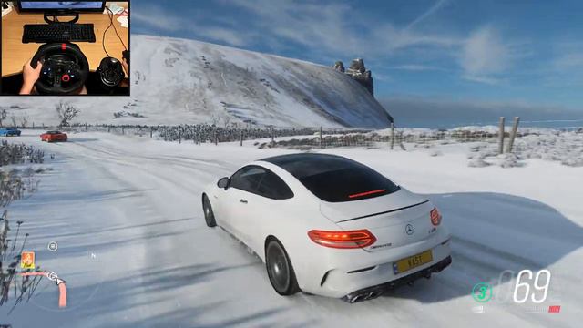Mercedes-amg c63 s coupe | Forza Horizon 4 | Steering Wheel + Shifter | Gameplay смотреть онлайн