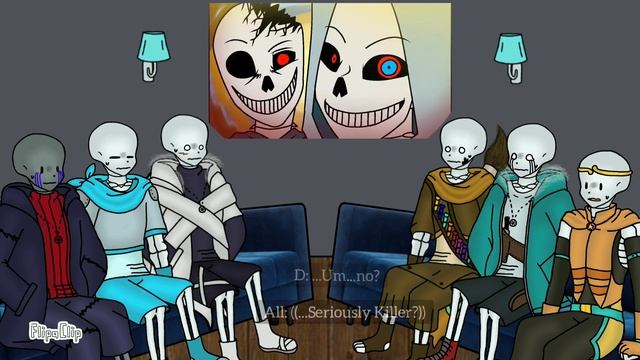Sans Aus react to... (Part 7) | Original Multiverse + My Nightmare react to... смотреть онлайн
