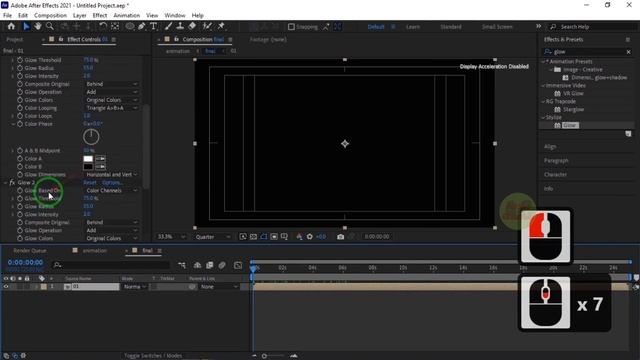 After Effects Tutorial_ How To Create A Neon Glow Effect in After Effects_ no plugin.