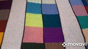 Плед спицами из остатков пряжи! СП Ловец Снов