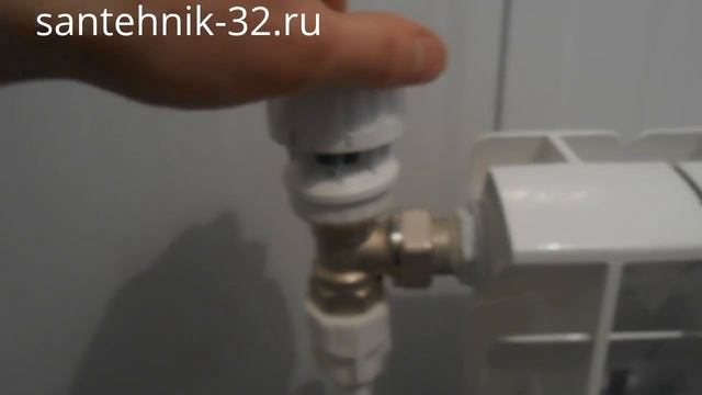 Установка термоголовки Данфосс на радиатор видео смотреть онлайн