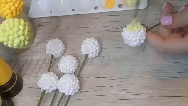 КРАСПЕДИЯ своими руками /DIY Craspedia /DIY Yuli At Home