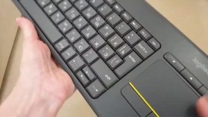 Клавиатура Logitech Wireless Touch Keyboard K400 Plus Black  обзор - отзыв в Плеер.Ру.