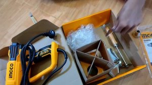 Unboxing & review heat air gun ingco